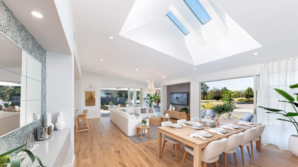 Home renovation and extension lounge room